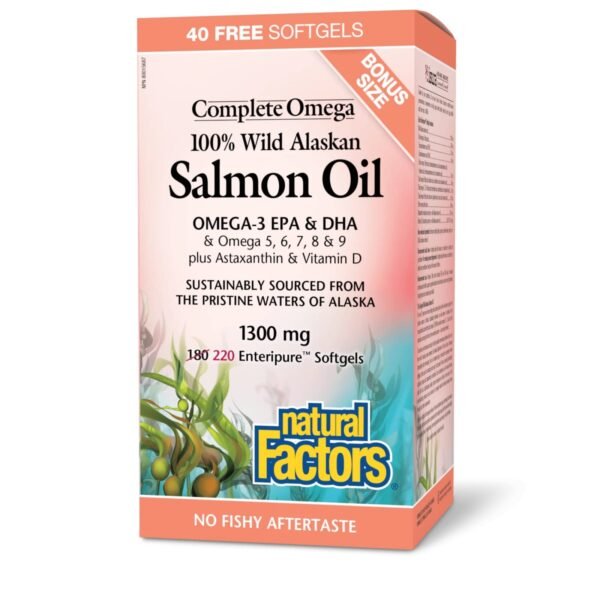 Natural Factors Salmon Oil 1300mg Softgels 90's